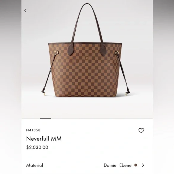 Louis Vuitton Brown and Black Checkered Tote Bag - Picture 8 of 8